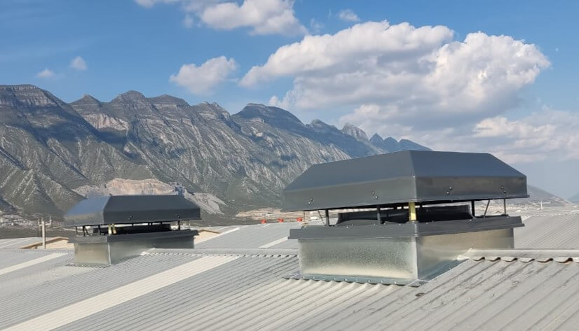 Extractores motorizados de techo